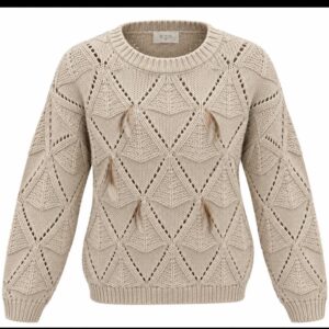 Maglia inserti piume
